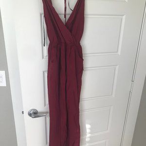 Spring halter jumpsuit